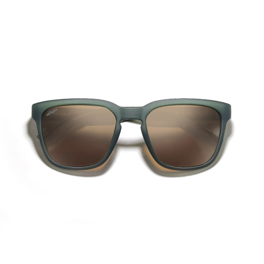 Moken Unisex Werris Sunglasses Green/Grey/Gold MKNE50-GRN-GLD