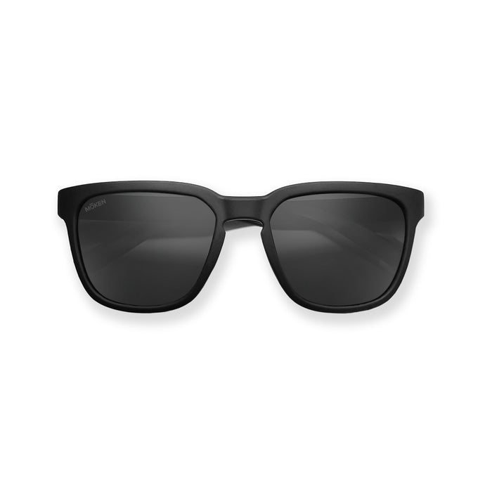 Moken Unisex Werris Sunglasses Black/Grey MKNE50-BLK-GRY