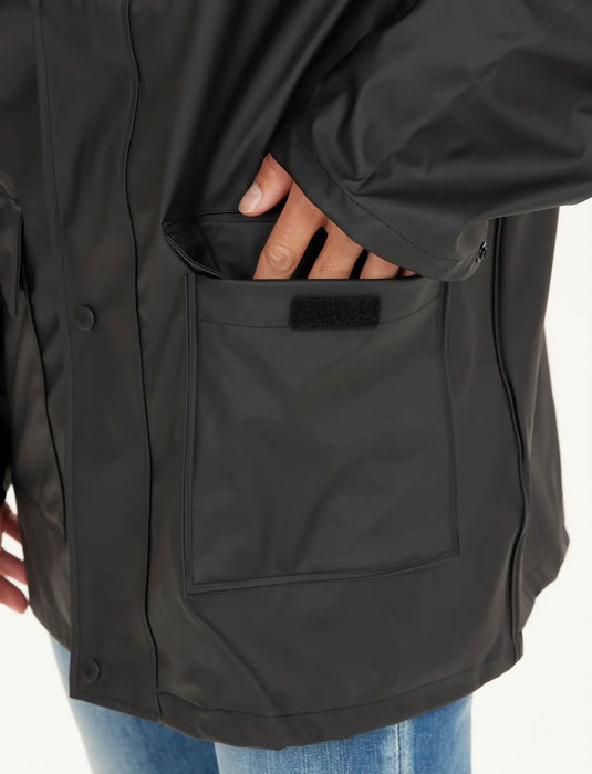 Weather Report Men's Torsten M Rain Jacket Black WRPO1481