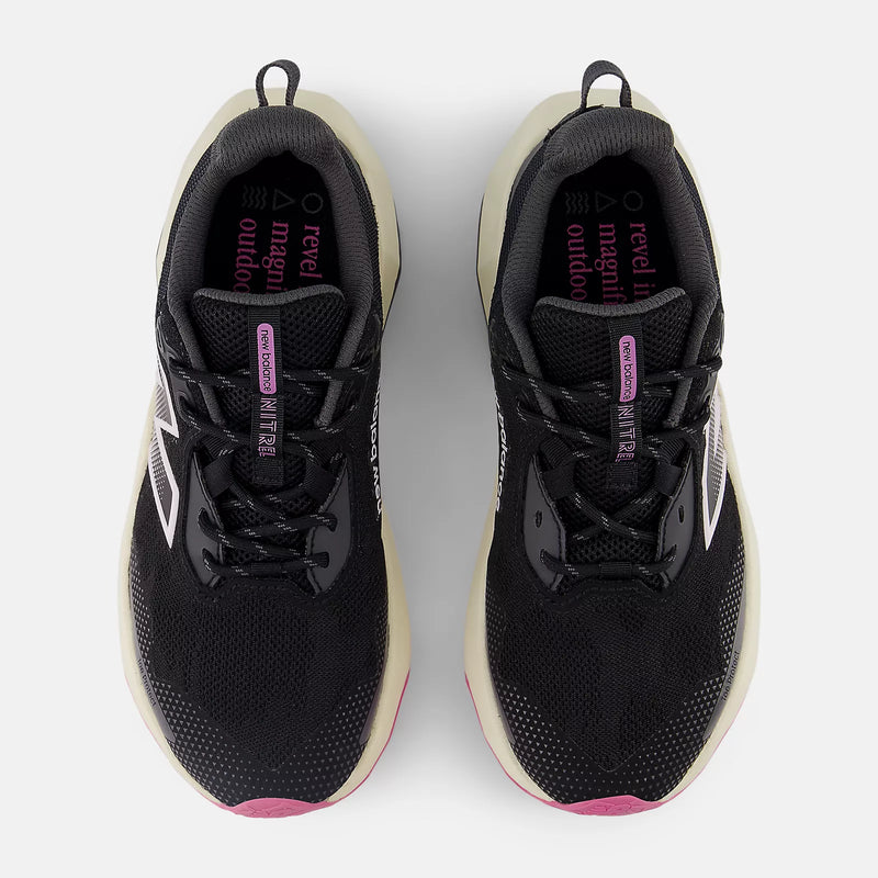 Load image into Gallery viewer, New Balance Women&#39;s Dynasoft Nitrel V6 Shoes Black/Pink Granite/Angora WTNTRLP6
