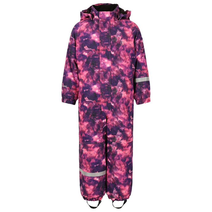 Zig Zag Kid's Tower Printed Coverall (2-5 Years) W-Pro 10000 Dark Purple Z213005-4078