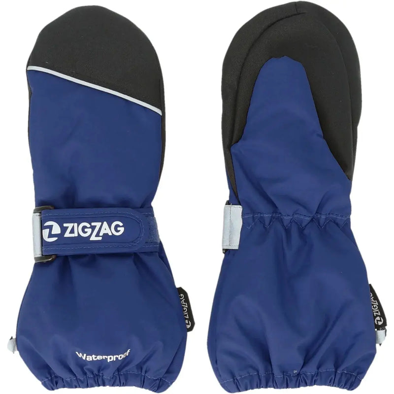 Load image into Gallery viewer, Zig Zag Kids' Shildon Mittens (2-6 Years) Estate Blue Z143033-2037
