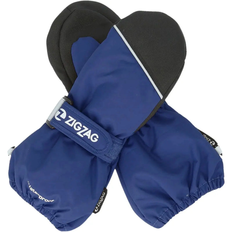 Load image into Gallery viewer, Zig Zag Kids' Shildon Mittens (2-6 Years) Estate Blue Z143033-2037

