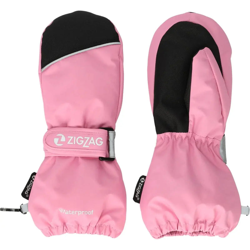 Load image into Gallery viewer, Zig Zag Kids' Shildon Mittens (2-6 Years) Begonia Pink Z143033-4391
