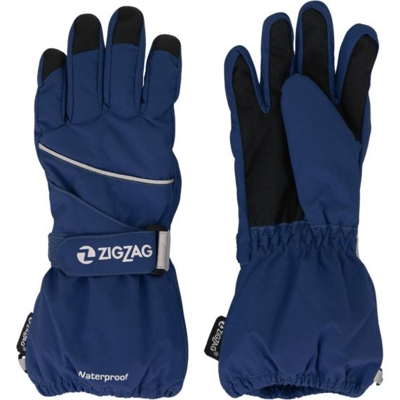Load image into Gallery viewer, Zig Zag Kids' Kempston Snow Gloves (4-14 Years) Estate Blue Z143067-2037
