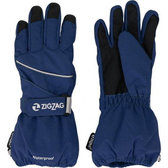 Zig Zag Kids' Kempston Snow Gloves (4-14 Years) Estate Blue Z143067-2037