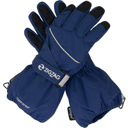 Zig Zag Kids' Kempston Snow Gloves (4-14 Years) Estate Blue Z143067-2037