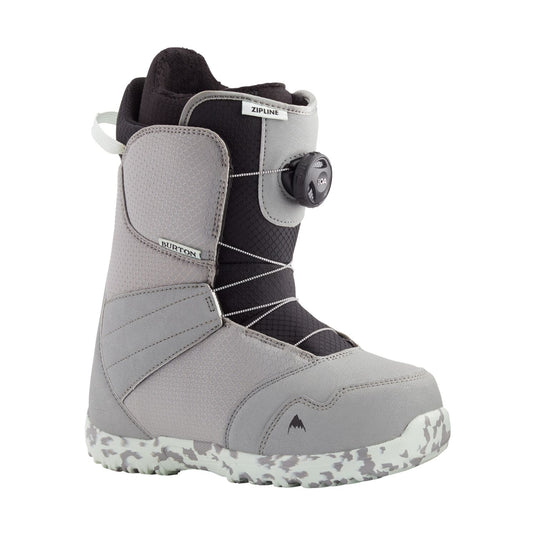 Burton Kids' Zipline BOA Snowboard Boots Gray / Neo-Mint 13191104020