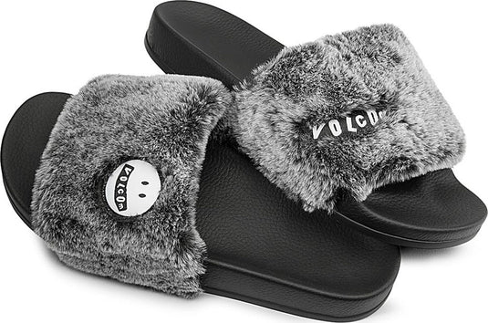 Volcom Lived In Lounge Slides Heather Grey W0811903_HGR