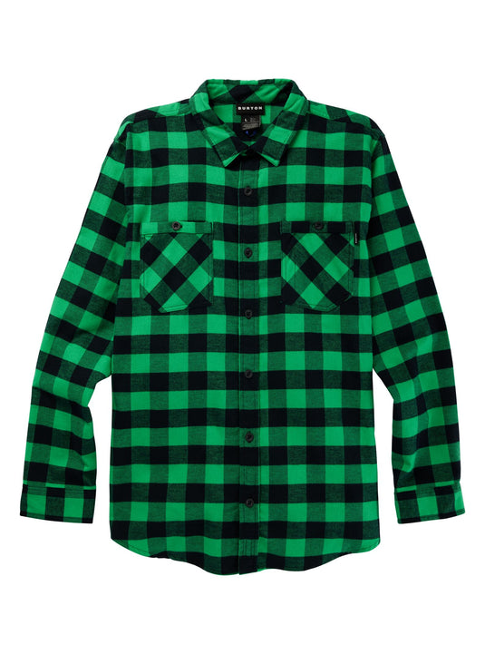 Burton Favorite Flannel Shirt Clover Green Buffalo Plaid 23402100962