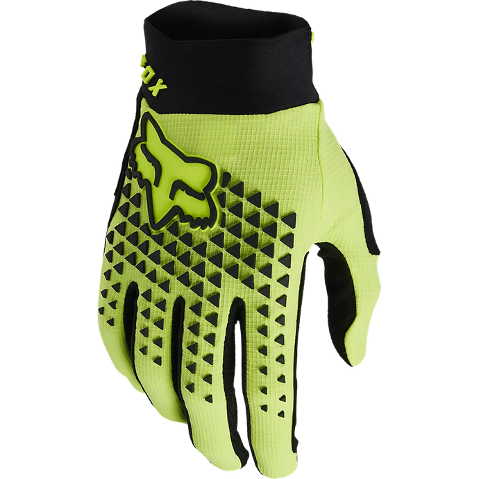 Fox Youth Defend Gloves Fluorescent Yellow 27388-130