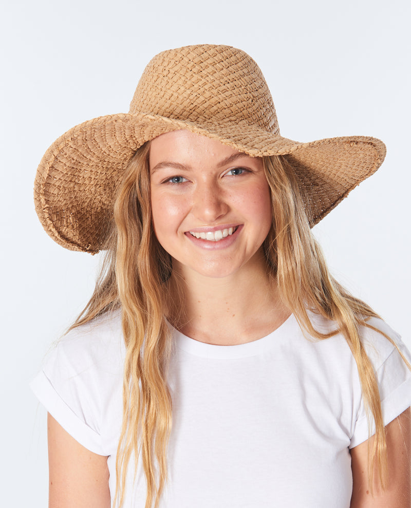 Load image into Gallery viewer, Rip Curl Sandy Mid Brim Boho Hat Natural GHAGO1-0031
