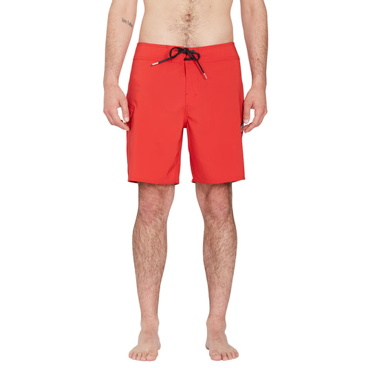 Volcom Lido Solid Mod 18" Boardshorts Ribbon Red A0812122_RNR