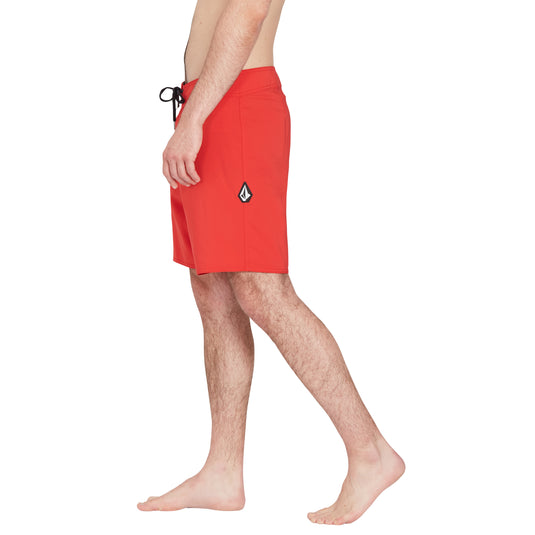 Volcom Lido Solid Mod 18" Boardshorts Ribbon Red A0812122_RNR