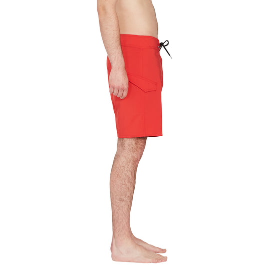 Volcom Lido Solid Mod 18" Boardshorts Ribbon Red A0812122_RNR