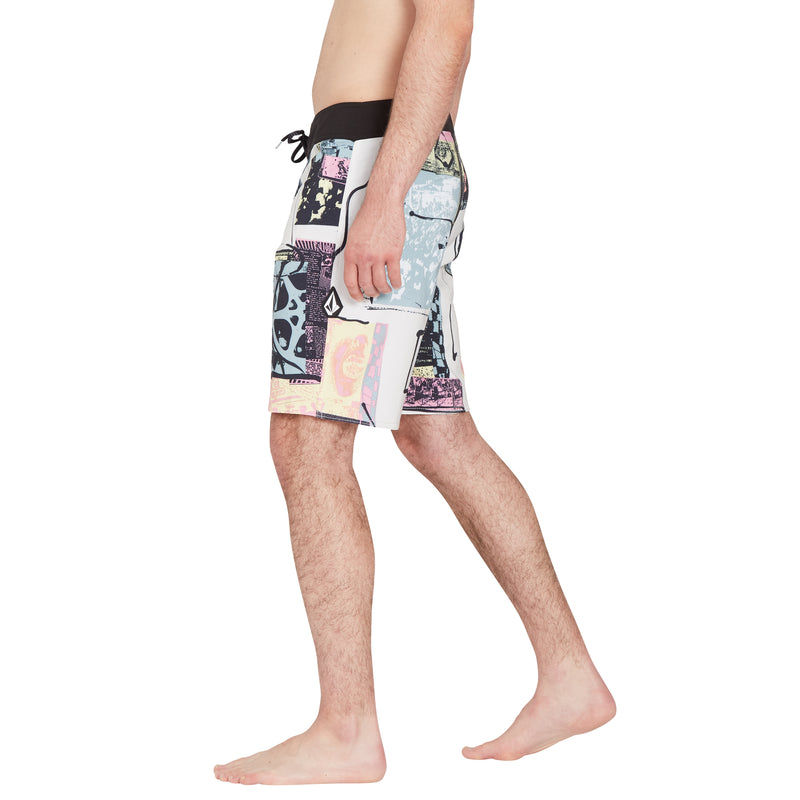 Load image into Gallery viewer, Volcom V Ent Flyer Mod 19&quot; Boardshorts Whitecap Grey A0812307_WCG
