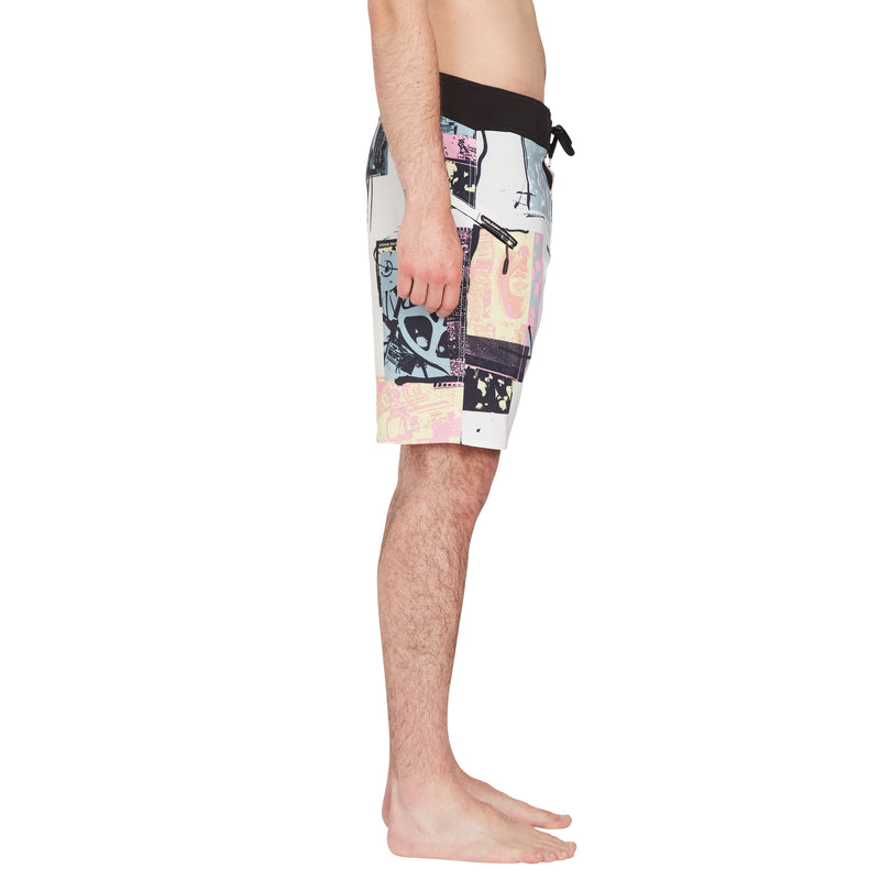 Load image into Gallery viewer, Volcom V Ent Flyer Mod 19&quot; Boardshorts Whitecap Grey A0812307_WCG
