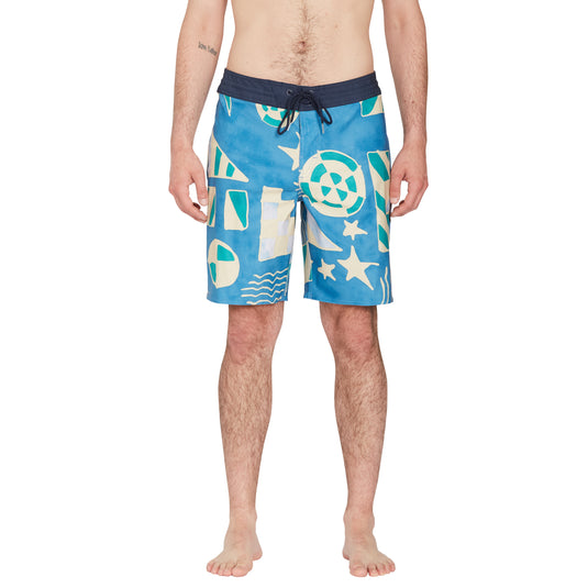 Volcom Geo Stoney 19" Boardshort Aged Indigo A0812308_AIN