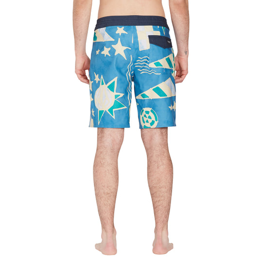 Volcom Geo Stoney 19" Boardshort Aged Indigo A0812308_AIN