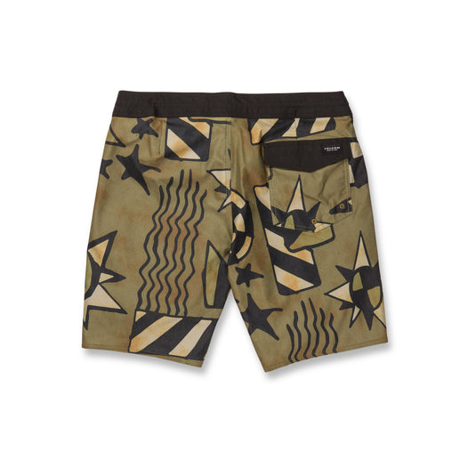 Volcom Geo Stoney 19" Boardshort Service Green A0812308_SVG