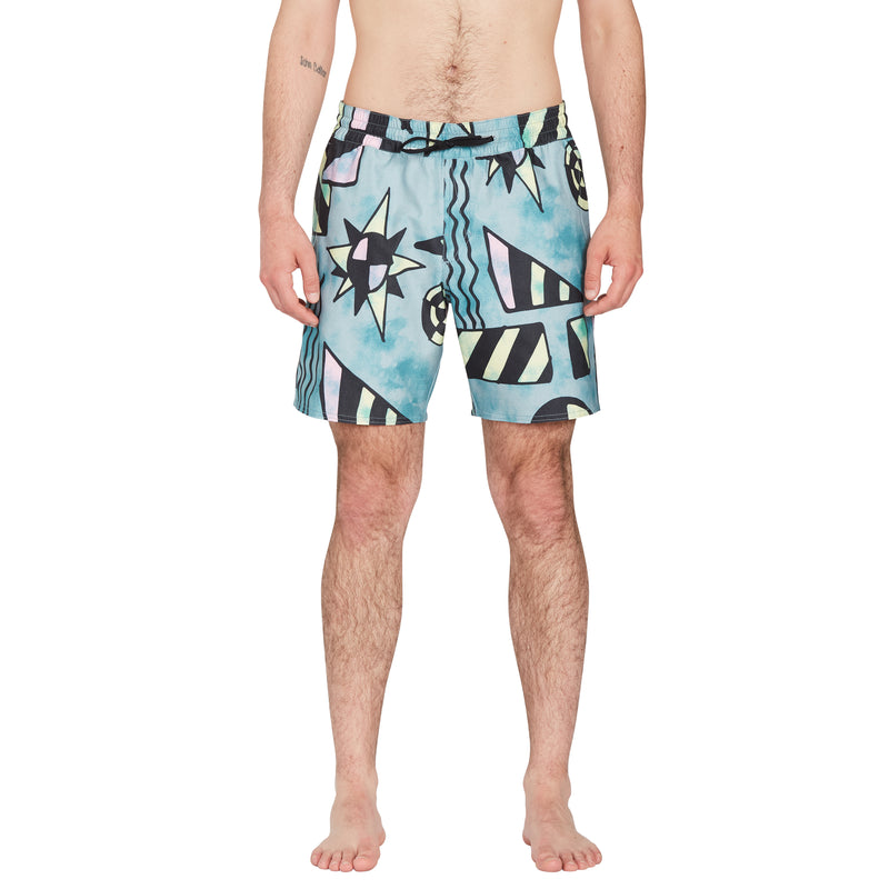 Load image into Gallery viewer, Volcom Chlorine Killer Stoney 17&quot; Trunk Temple Teal A2512300_TMT
