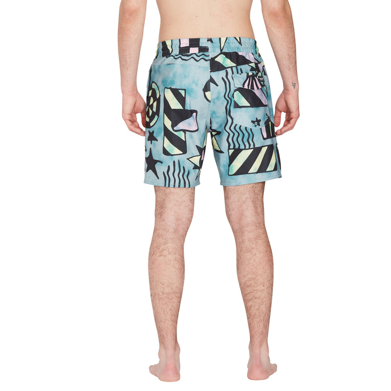 Load image into Gallery viewer, Volcom Chlorine Killer Stoney 17&quot; Trunk Temple Teal A2512300_TMT

