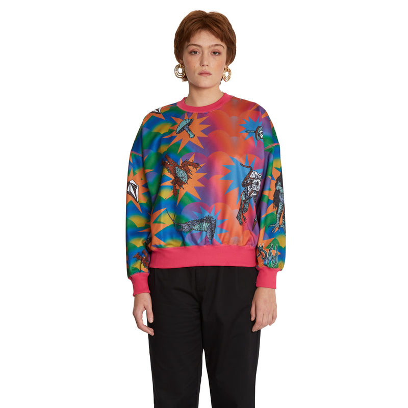 Load image into Gallery viewer, Volcom Chrissie Abbott X French Crew Multi B4632204_MLT
