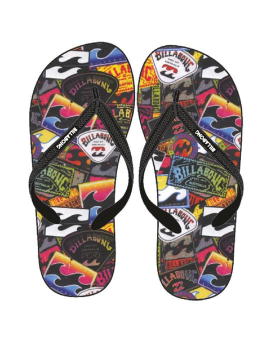 Billabong Tides Print Boys Flip Flops Multi C2FF12BIP2-1220