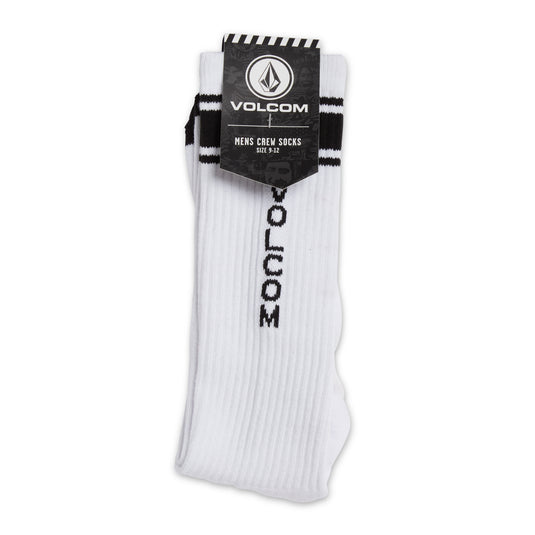 Volcom High Stripe Socks White D6312304_WHT