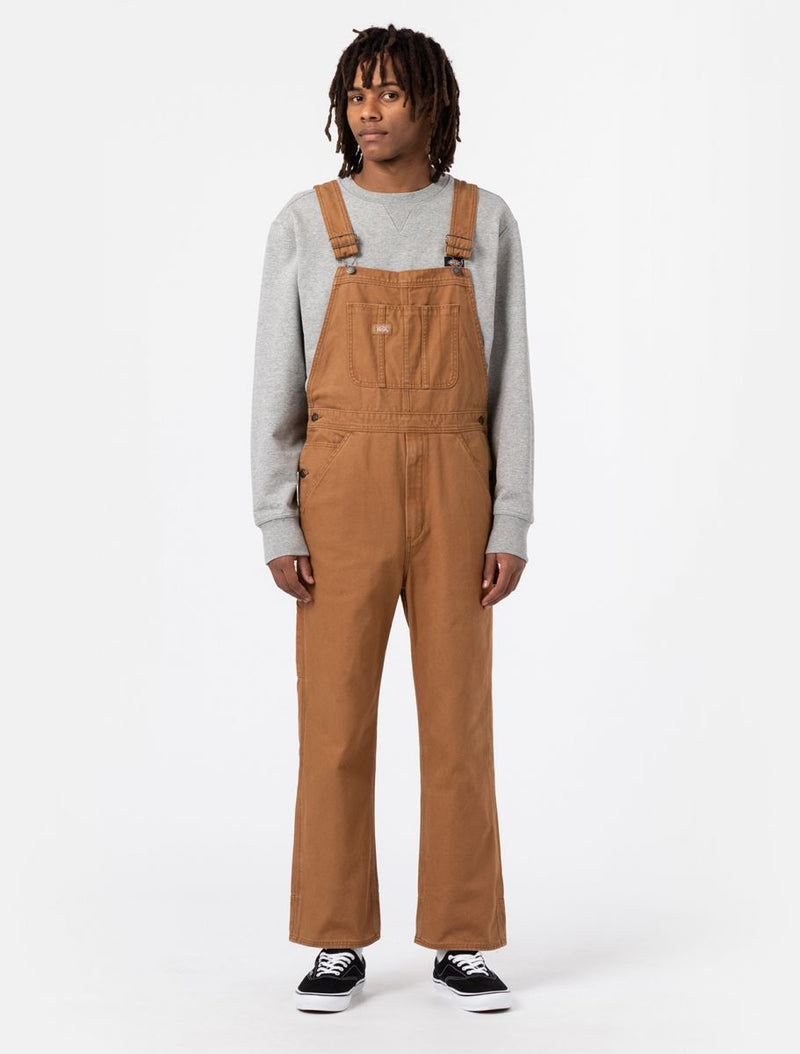 Load image into Gallery viewer, Dickies Duck Canvas Classic Bib Stone Washed Brown Duck DK0A4XLXC411
