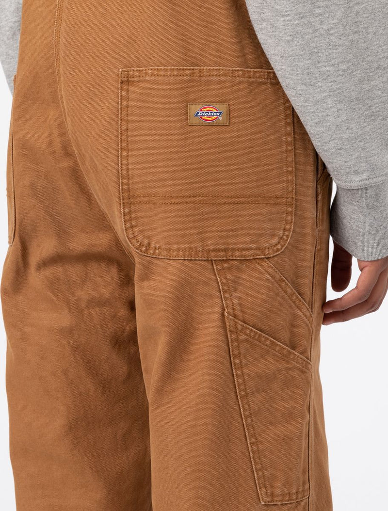 Load image into Gallery viewer, Dickies Duck Canvas Classic Bib Stone Washed Brown Duck DK0A4XLXC411
