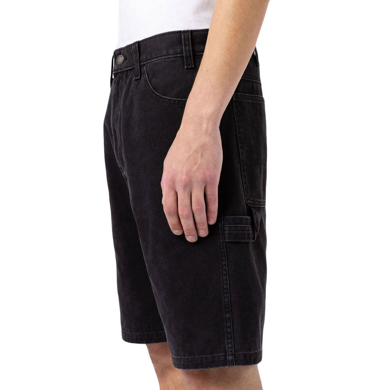 Load image into Gallery viewer, Dickies Men&#39;s Canvas Shorts Rec Stone Washed Black DK0A4XNGC401
