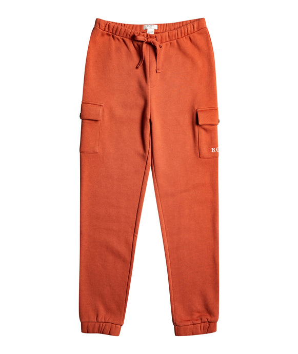 Roxy Girls Aint No Sunshine Cargo Joggers Baked Clay ERGFB03256-CNS0