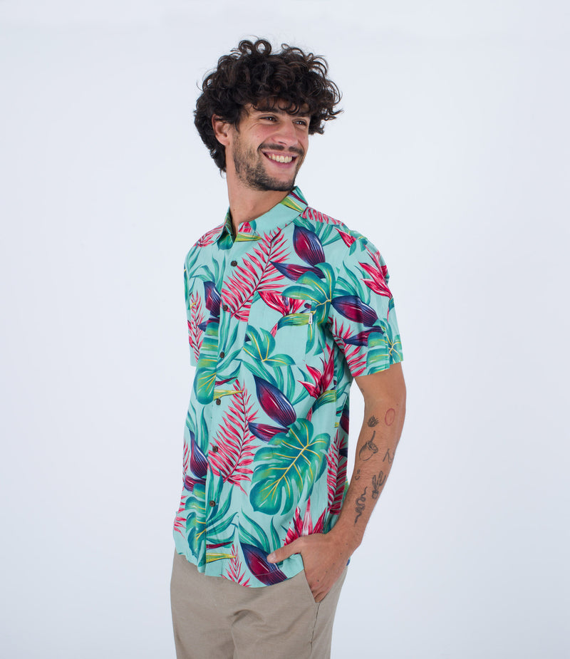 Load image into Gallery viewer, Hurley Rincon SS Shirt Tropical Mist MVS0005160-H363
