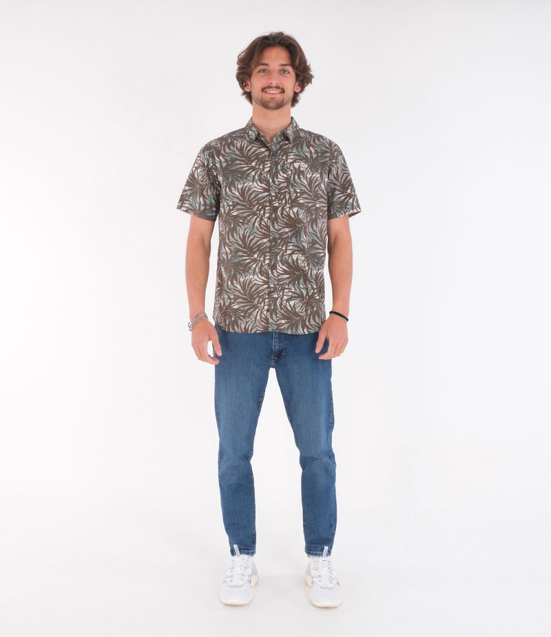 Load image into Gallery viewer, Hurley Organic Wedge Short Sleeve Shirt Olive MVS0005170-H201
