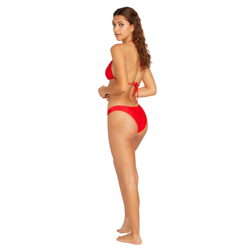 Load image into Gallery viewer, Volcom Simply Solid V Bikini Bottom Candy Apple O2712302_CDY
