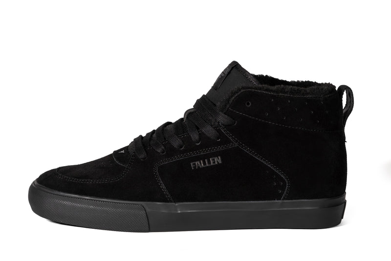 Load image into Gallery viewer, Fallen Tremont High Shoes Black/Black Fur FMN1ZA27
