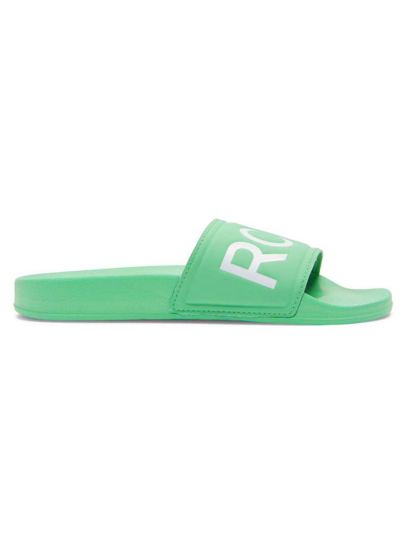 Load image into Gallery viewer, Roxy Slippy Slider Sandals Absinthe Green ARJL100679-ABI
