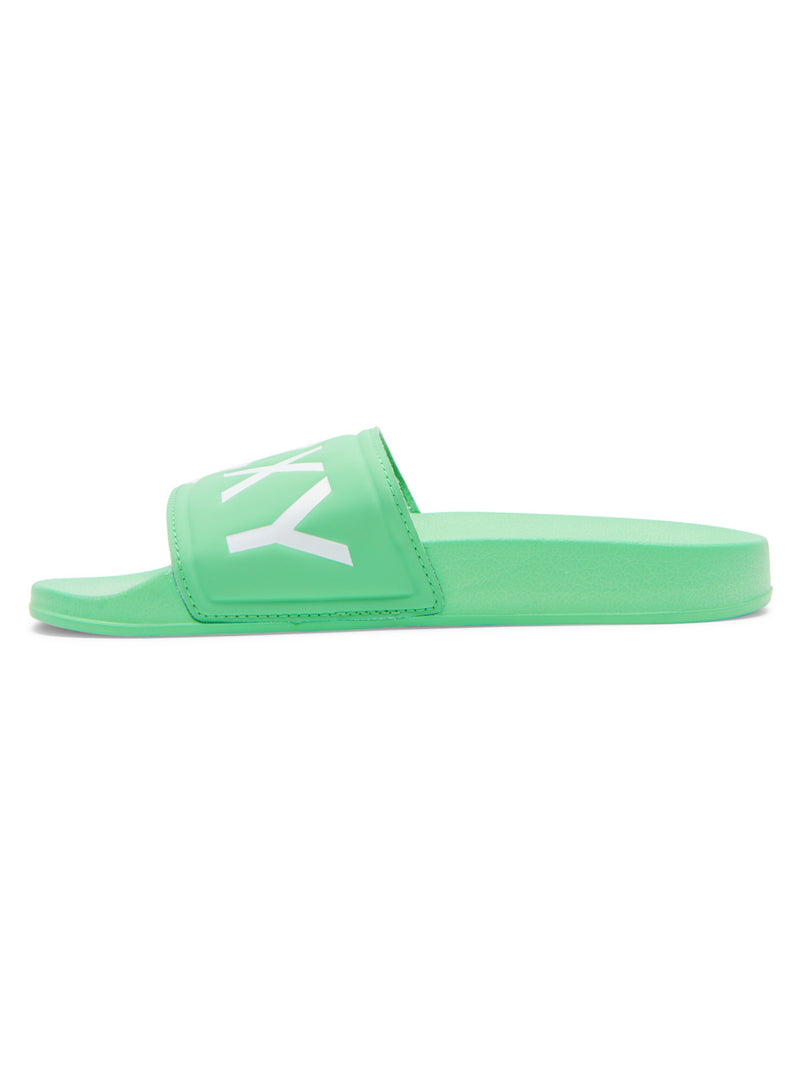 Load image into Gallery viewer, Roxy Slippy Slider Sandals Absinthe Green ARJL100679-ABI
