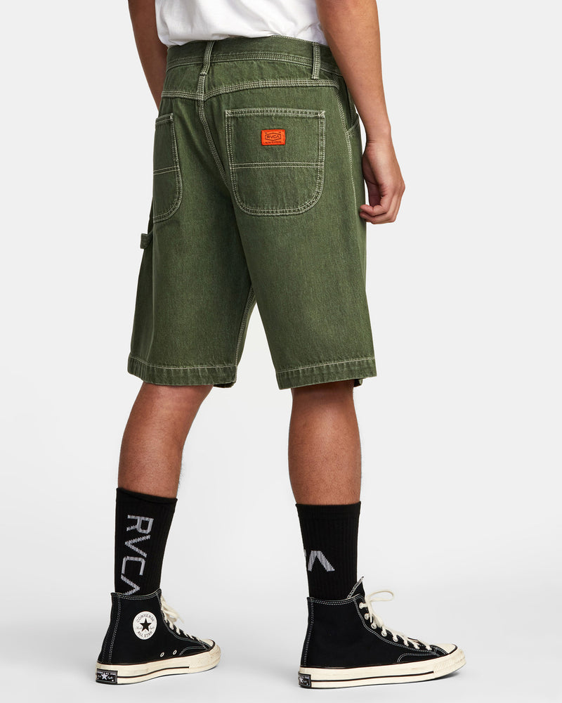 Load image into Gallery viewer, RVCA Chainmail Denim Shorts Cactus Wash AVYDS00100-GQHW
