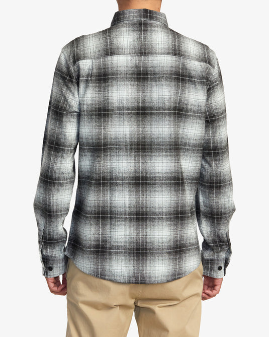 RVCA Vesuvio Flannel Shirt Green Tea F1SHRTRVF2-0134