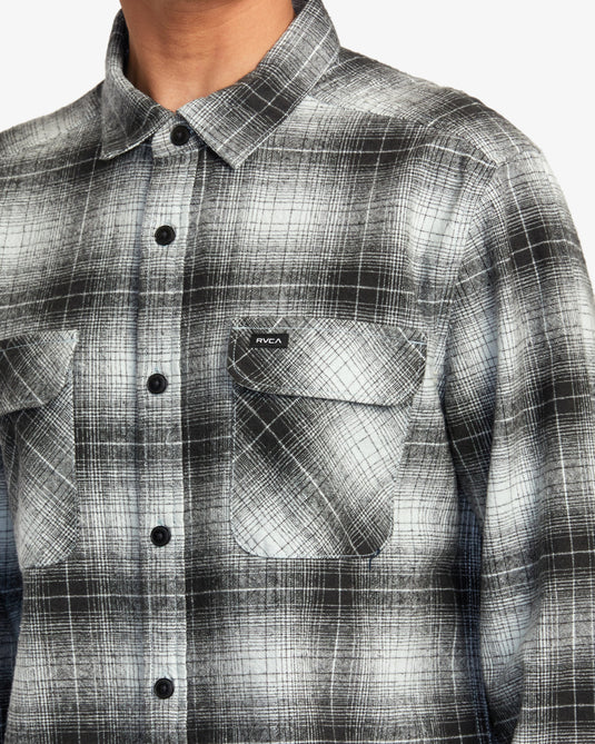 RVCA Vesuvio Flannel Shirt Green Tea F1SHRTRVF2-0134