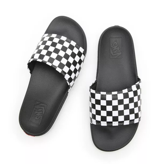 Vans La Costa Slide-On (Checkerboard) True White/Black VN0A5HF527I