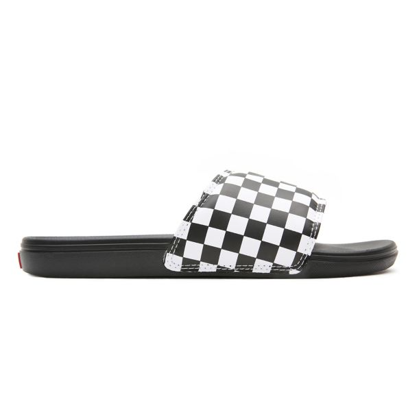 Load image into Gallery viewer, Vans La Costa Slide-On (Checkerboard) True White/Black VN0A5HF527I
