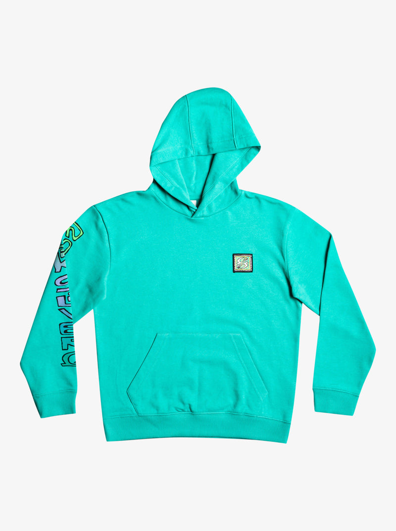 Load image into Gallery viewer, Quiksilver Kids Radical Times Hoodie Pool Green EQBFT03783-GMJ0
