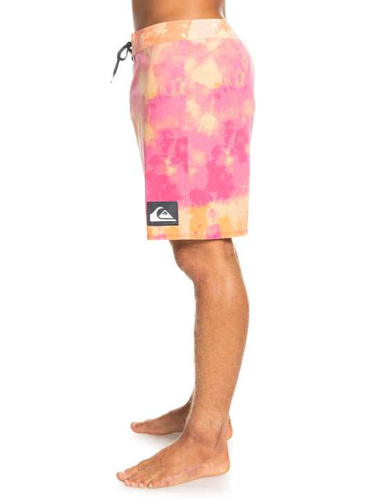 Quiksilver Surfsilk Acid Wash 18" Board Shorts Shocking Pink EQYBS04671-MJY6