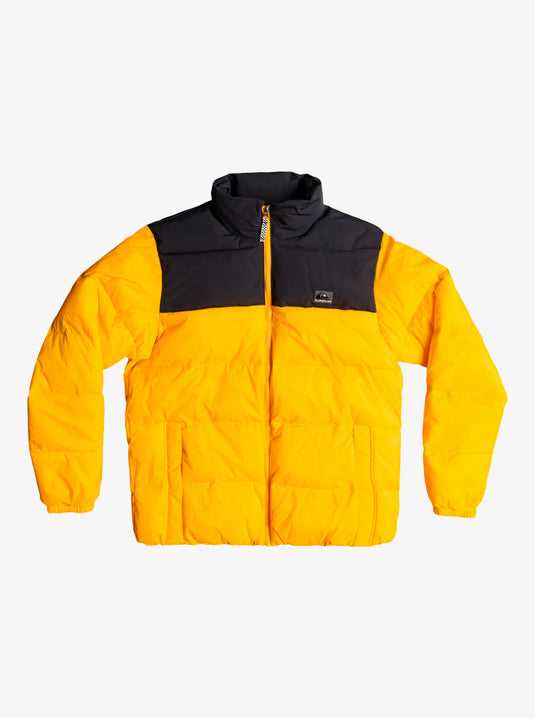 Quiksilver Wolf Shoulder Colourblock Puffer Jacket Radiant Yellow EQYJK03899-NJZ0