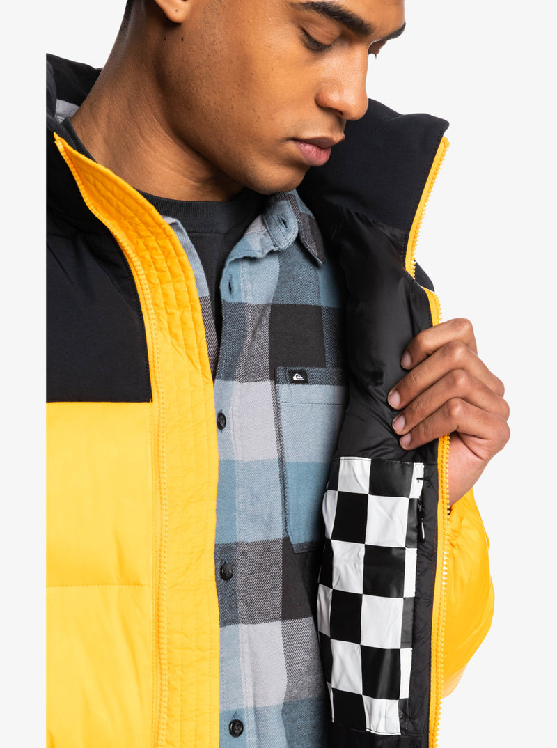 Load image into Gallery viewer, Quiksilver Wolf Shoulder Colourblock Puffer Jacket Radiant Yellow EQYJK03899-NJZ0

