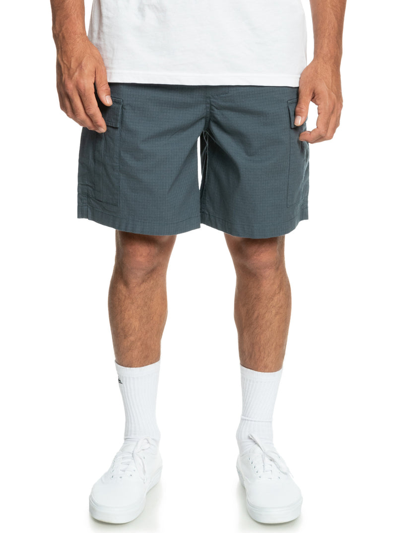 Load image into Gallery viewer, Quiksilver Cargo Taxer Elasticated Shorts Dark Slate EQYWS03830-KRD0
