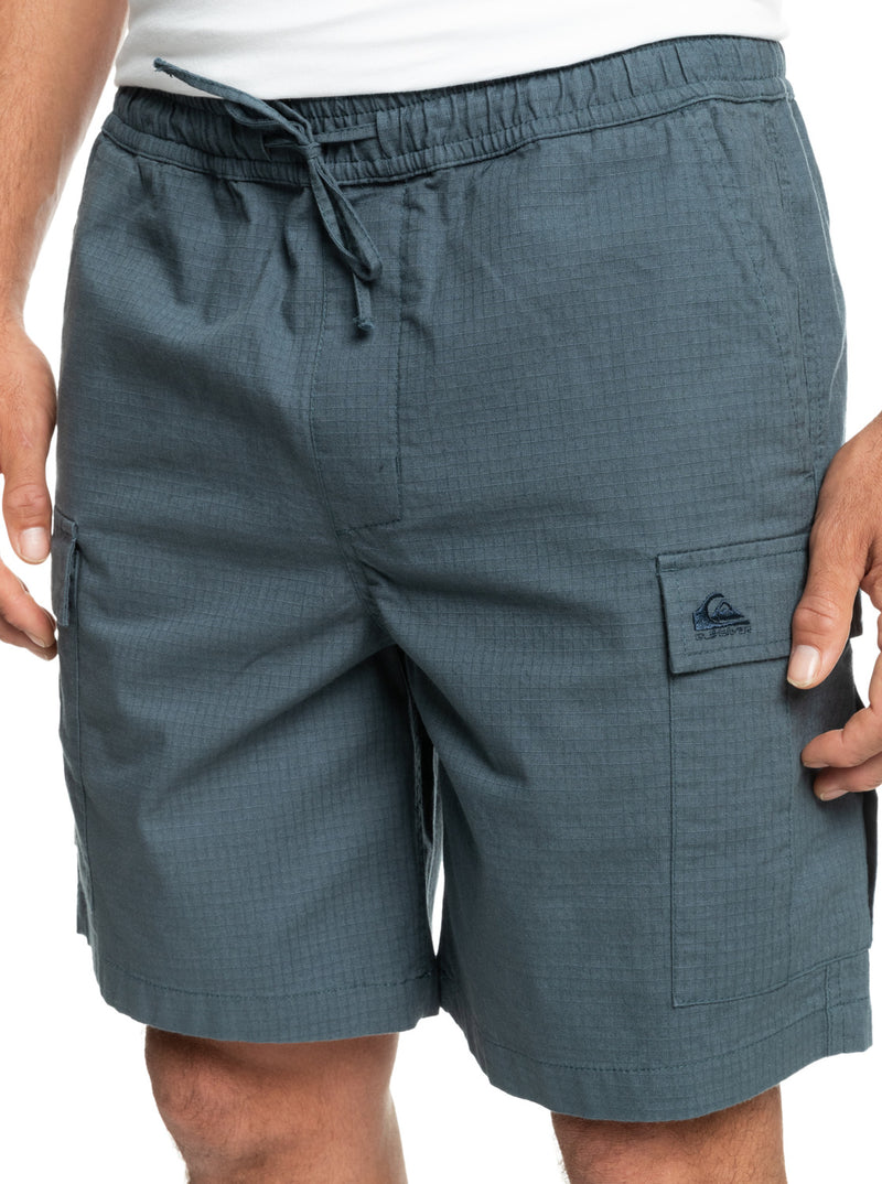 Load image into Gallery viewer, Quiksilver Cargo Taxer Elasticated Shorts Dark Slate EQYWS03830-KRD0
